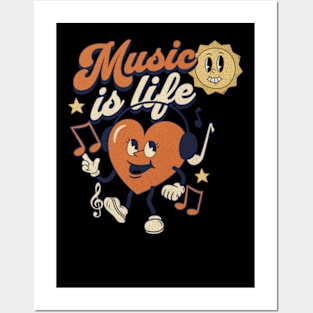 Music is life Posters and Art